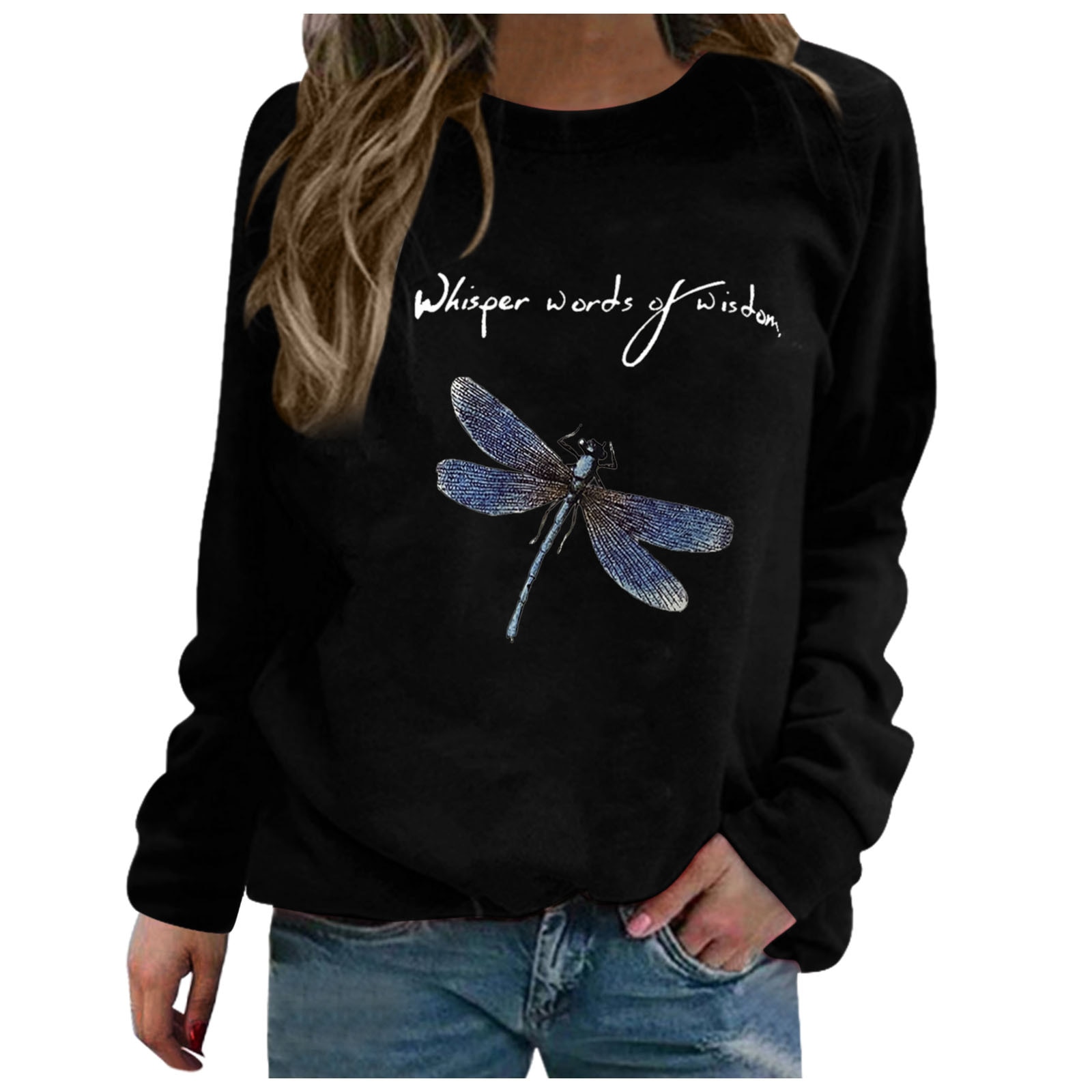 Women's O-neck Long Sleeve Sweatshirt