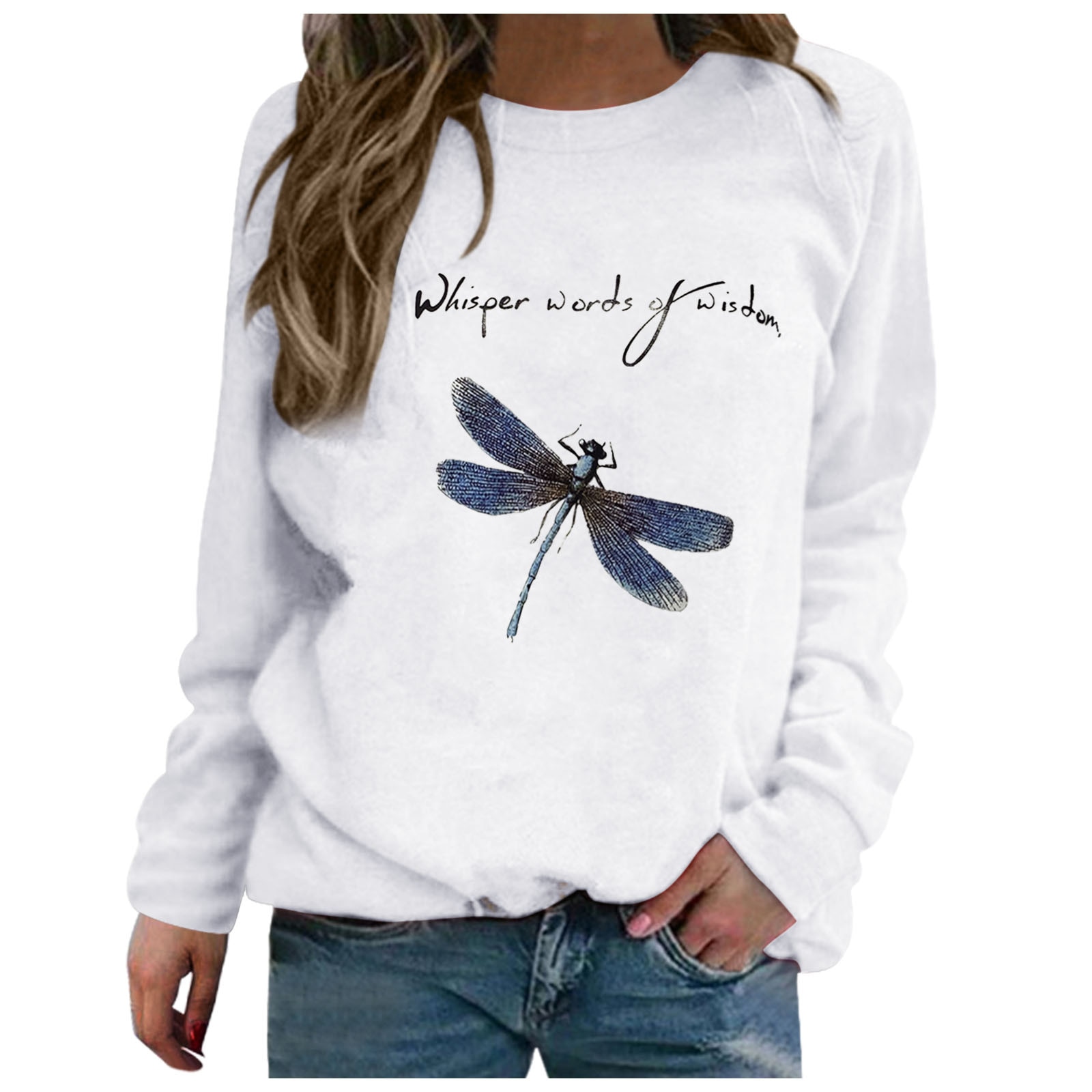 Women's O-neck Long Sleeve Sweatshirt