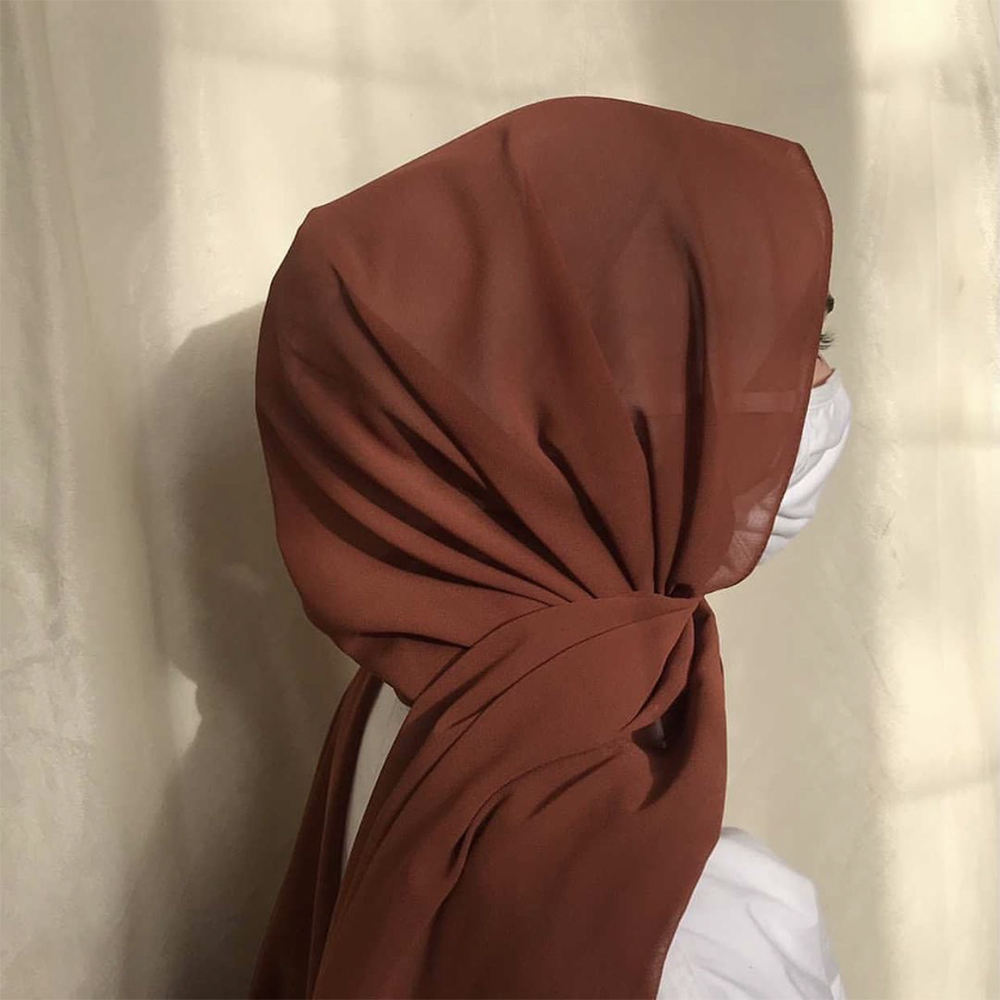 Solid Color Muslim Chiffon Hijab