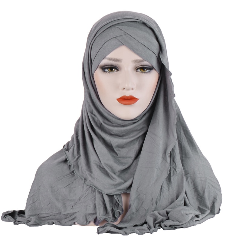 Women's Cotton Hijab and Cap Set