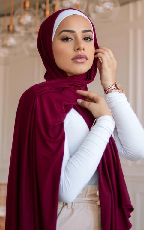 Women's Muslim Fashion Cotton Hijab