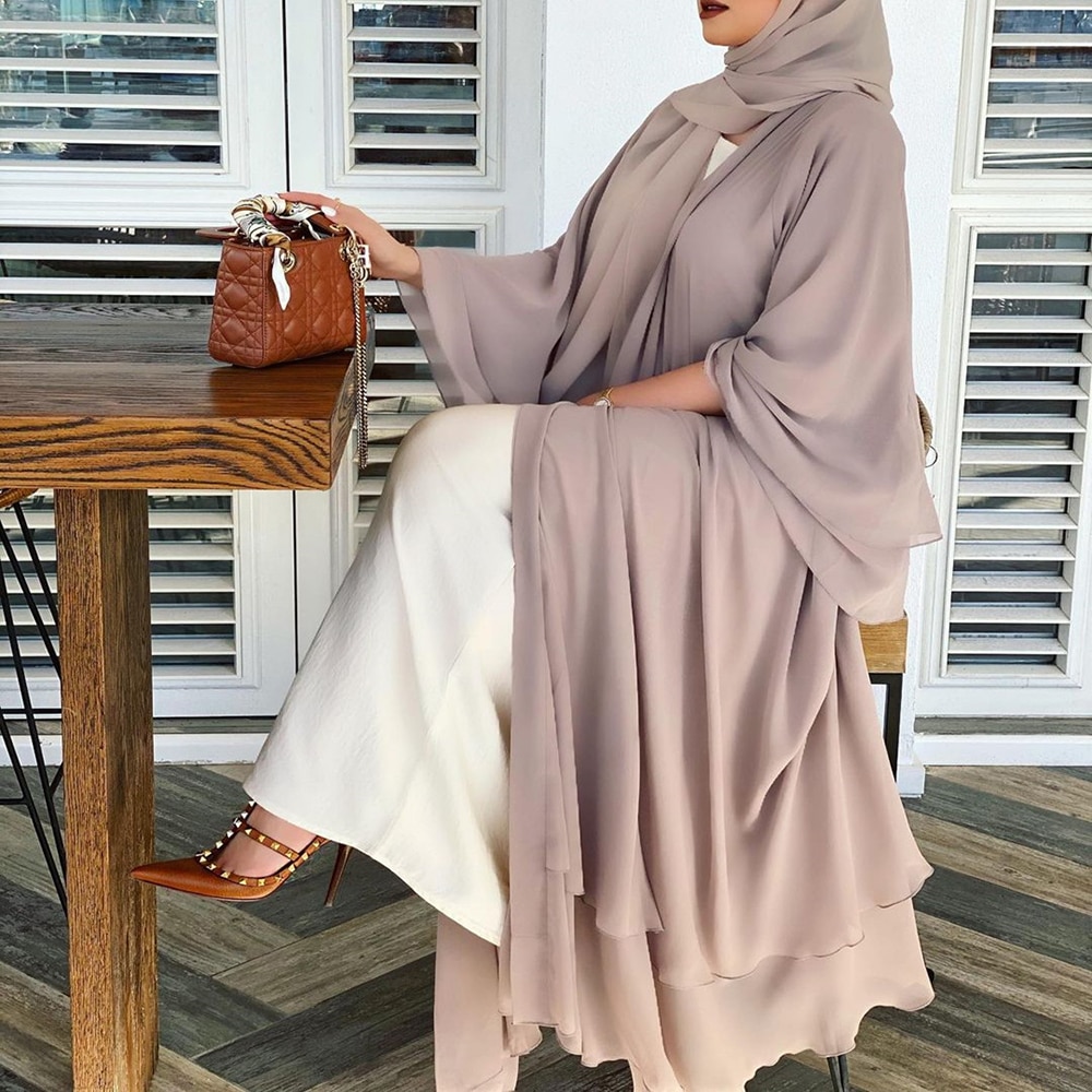 Women's Muslim Chiffon Abaya
