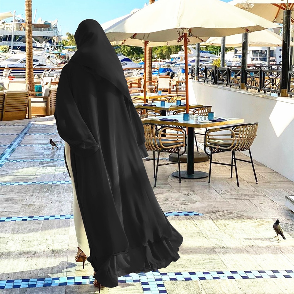 Women's Muslim Chiffon Abaya