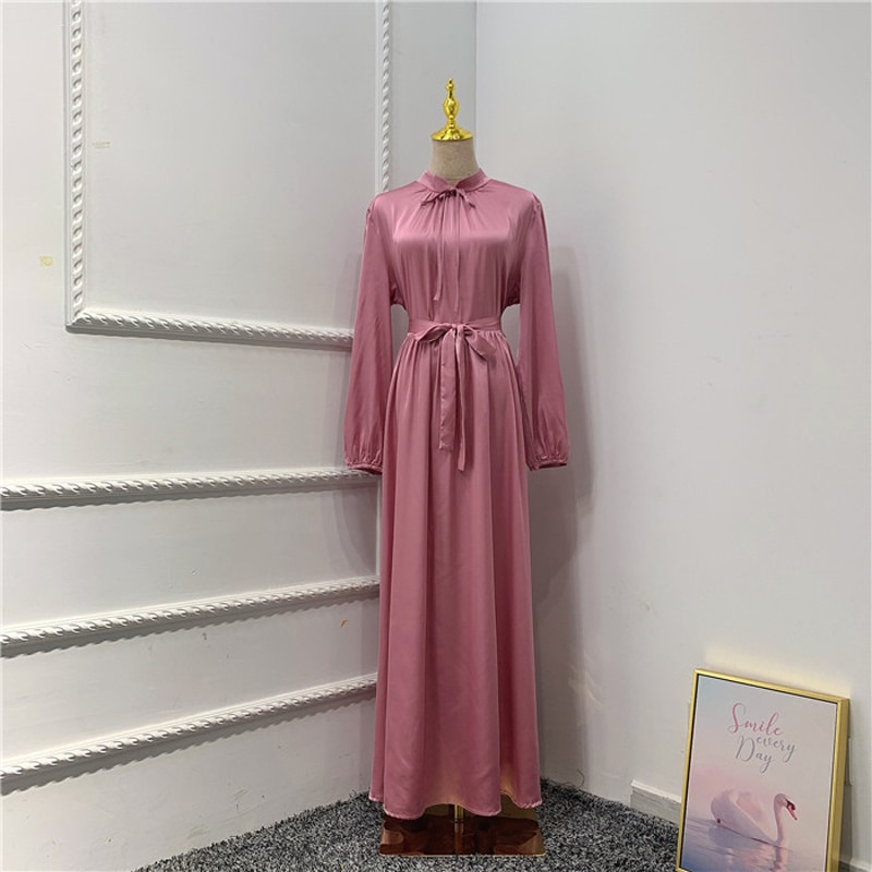 Women's Muslim Satin Abaya