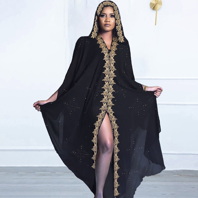 Women's Muslim Luxury Crystal Kaftan