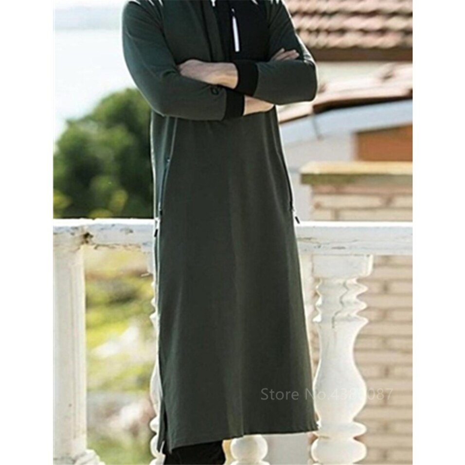 Men's Muslim Hooded Thobe